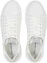 Calvin Klein Jeans Chunky Leren Sneakers met Rubberen Zool White Heren - Thumbnail 5