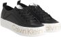 Calvin Klein Jeans Zwarte Casual Leren Dames Sneakers Black Dames - Thumbnail 6