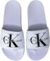 Calvin Klein Jeans Heren Witte Slippers voor Lente Zomer White Heren - Thumbnail 8