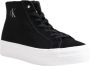 Calvin Klein Jeans Zwarte Leren Sneakers met Rubberen Zool Black Dames - Thumbnail 7
