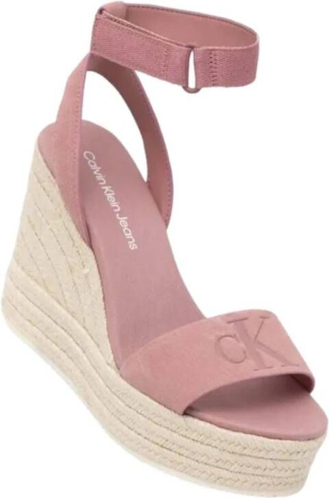Calvin Klein Jeans Wig Sandalen Pink Dames