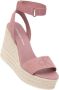 Calvin Klein Sleehaksandaaltjes WEDGE SANDAL SU MG BTW zomerschoen sandaal keilhak met klittenbandjes - Thumbnail 11