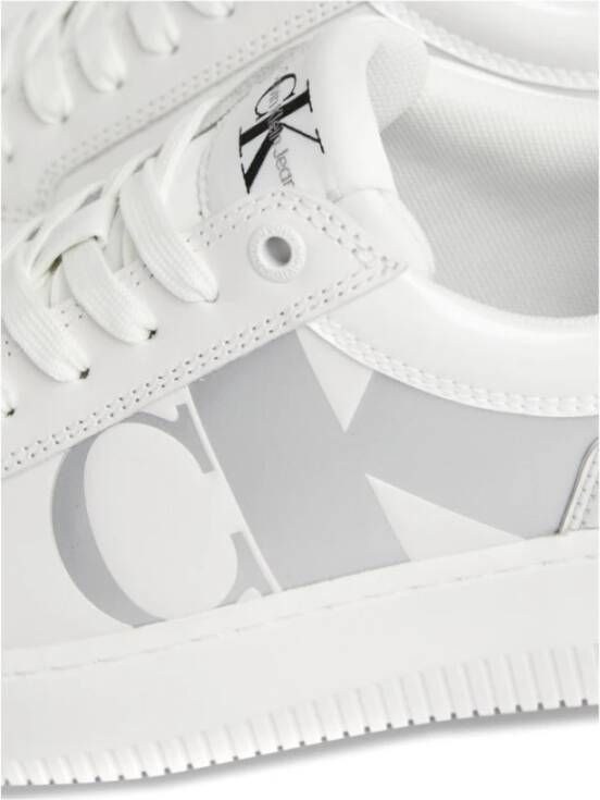 Calvin Klein Jeans Witte Chunky Lage Top Sneakers
