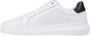 Calvin Klein Jeans Witte Leren Sneakers Vetersluiting Stijl - Thumbnail 4