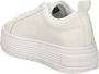 Calvin Klein Jeans Witte Leren Sneakers voor Vrouwen White Dames - Thumbnail 4