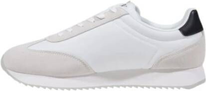Calvin Klein Jeans Witte leren veterschoenen