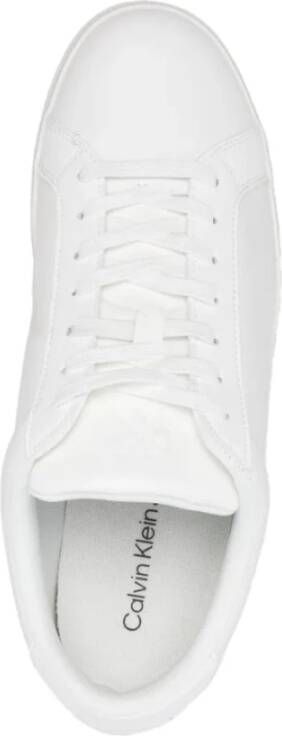 Calvin Klein Jeans Witte Sneaker Lage Profiel Cupsole