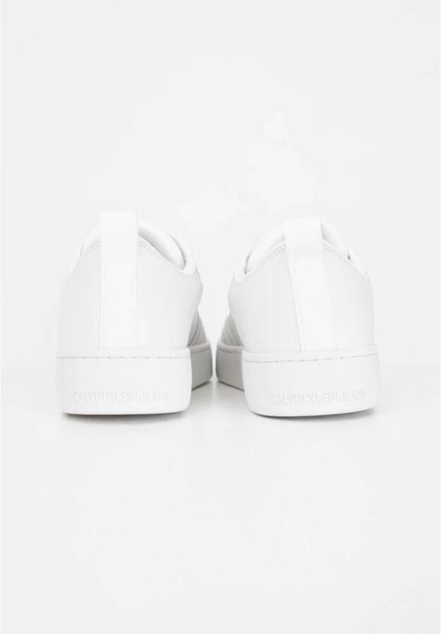 Calvin Klein Jeans Witte Sneakers met Ingedrukt Logo White Heren