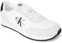 Calvin Klein Jeans Witte Sneakers met Gerecycled Polyester en Suède White Heren - Thumbnail 13