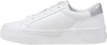Calvin Klein Jeans Zilveren Leren Veterschoenen