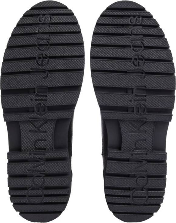 Calvin Klein Jeans Zwarte Chelsea Enkellaarzen voor Mannen