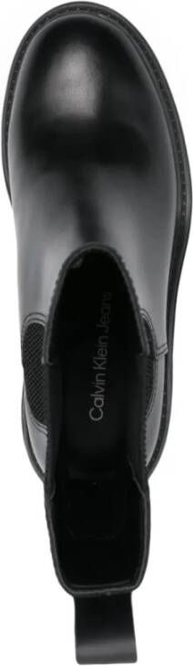 Calvin Klein Jeans Zwarte Chunky Heeled Chelsea Enkellaarzen