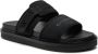 Calvin Klein Jeans Zwarte Dubbele Bar Platte Sandaal Black Heren - Thumbnail 14