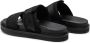 Calvin Klein Jeans Zwarte Dubbele Bar Platte Sandaal Black Heren - Thumbnail 15