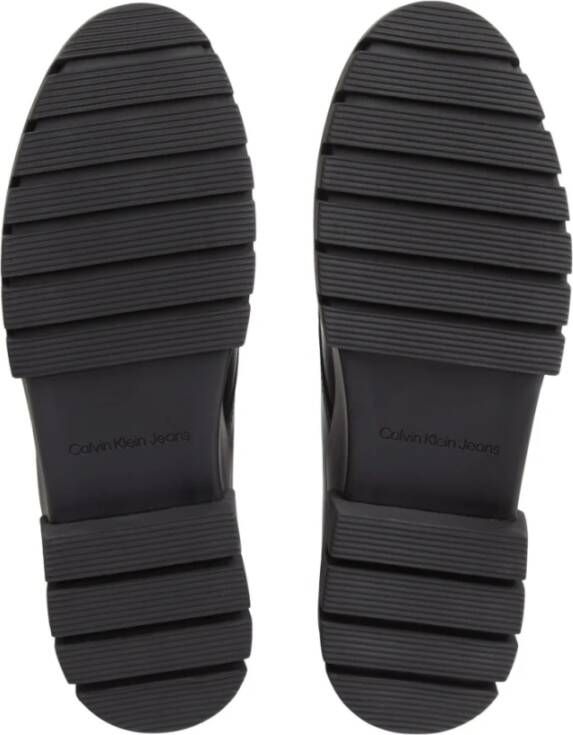 Calvin Klein Jeans Zwarte Combat Laceup Enkellaarsjes