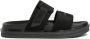 Calvin Klein Jeans Zwarte Dubbele Bar Platte Sandaal Black Heren - Thumbnail 17