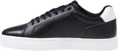 Calvin Klein Jeans Zwarte Leren Sneakers