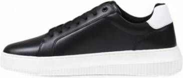 Calvin Klein Jeans Zwarte leren vetersneakers