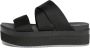 Calvin Klein Jeans Zwarte Platte Sandaal Webbing Black Dames - Thumbnail 8