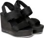 Calvin Klein Jeans Zwarte Sleehak Sandaal Webbing Vrouwen Black Dames - Thumbnail 17