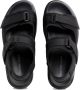 Calvin Klein Jeans Zwarte Velcro Platte Sandalen voor Mannen Black Heren - Thumbnail 4