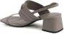 Calvin Klein Khaki Leren Strappy Sandalen - Thumbnail 3