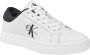 Calvin Klein Witte polyester sneakers met veters contrastdetails print logo White Dames - Thumbnail 17