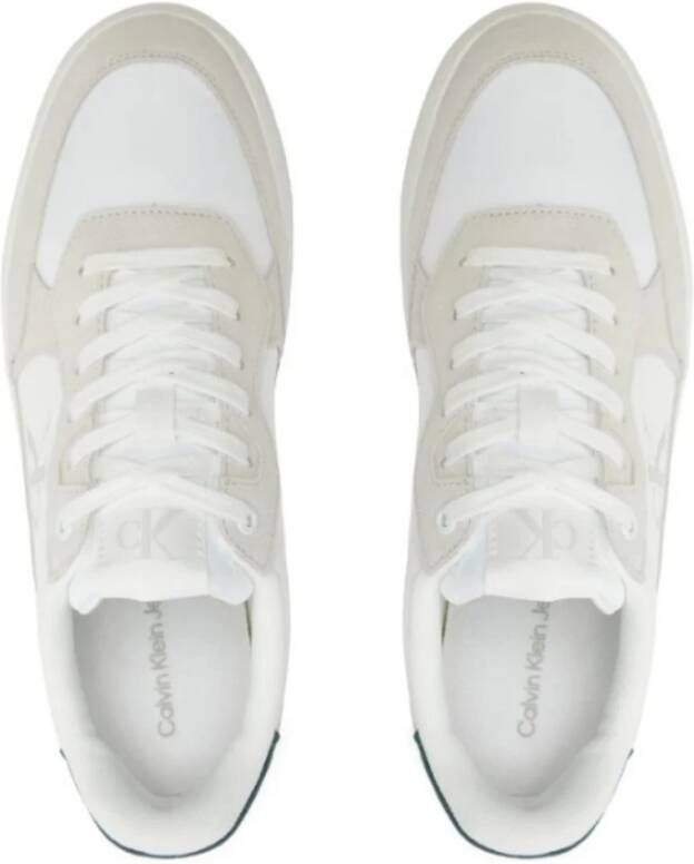 Calvin Klein Klassieke Cupsole Nylon Sneakers Beige Heren