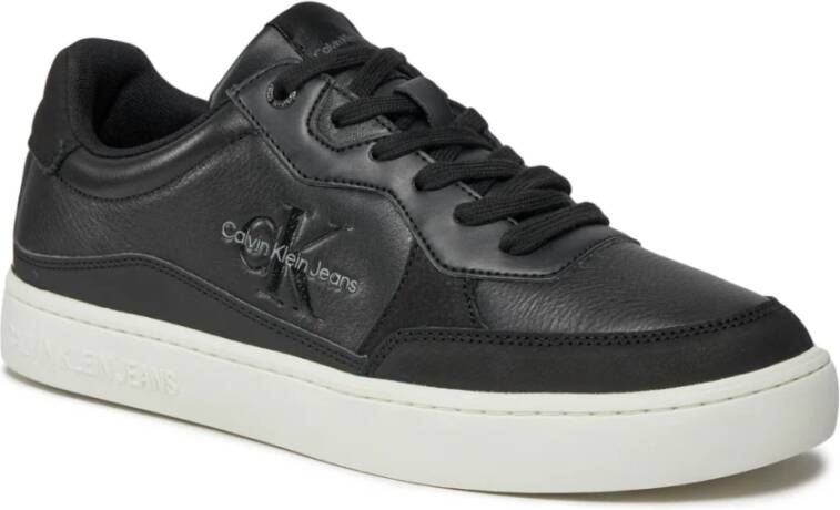 Calvin Klein Klassieke Leren Sneakers Multicolor Black Heren
