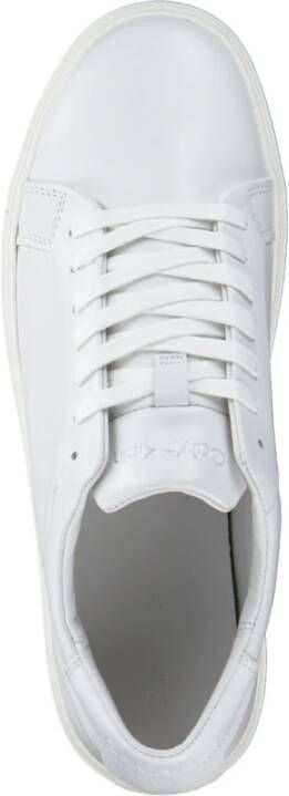 Calvin Klein Leren Sneakers White Heren