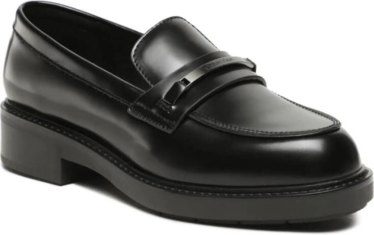 Calvin Klein Logo Detail Loafers Black Dames