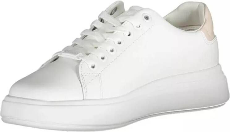 Calvin Klein Logo Sneaker voor dames met Contrasterende Details Wit Dames