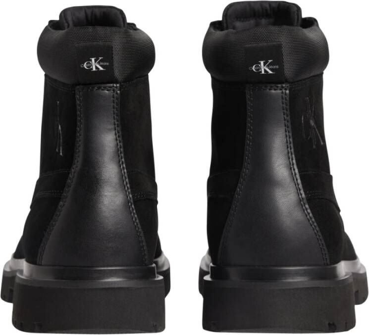 Calvin Klein lug mid laceup boot hike Zwart Heren