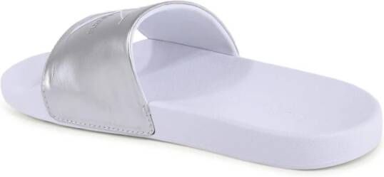 Calvin Klein Metallic Logo Slide Sandalen