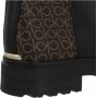 Calvin Klein Mono Mix Zwart Bruin Enkellaars Black Dames - Thumbnail 3