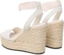 Calvin Klein Sleehaksandaaltjes WEDGE SANDAL SU MG BTW zomerschoen sandaal keilhak met klittenbandjes - Thumbnail 9