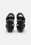 Calvin Klein Jeans Zwarte Sleehak Sandaal Webbing Vrouwen Black Dames - Thumbnail 6