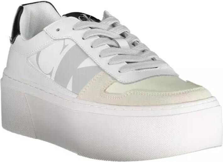 Calvin Klein Platform Sneakers voor vrouwen Wit Dames