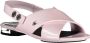 Calvin Klein Platte Rose Sandalen voor Vrouwen Roze Dames - Thumbnail 2