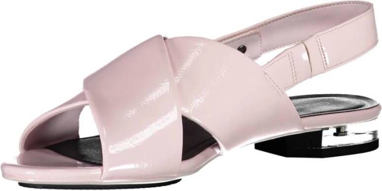 Calvin Klein Platte Rose Sandalen voor Vrouwen Roze Dames