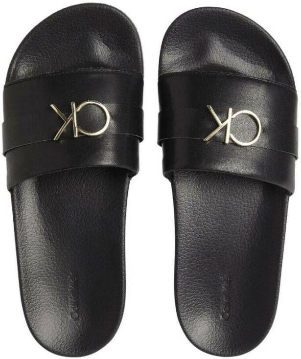 Calvin Klein Pool sliders Zwart Dames