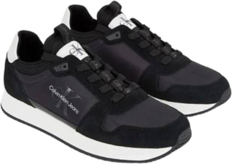 Calvin Klein Retro Runner Sneakers Zwart Heren