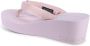 Calvin Klein Roze Platform Wedge Teenslipper - Thumbnail 2