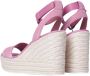 Calvin Klein Sleehaksandaaltjes WEDGE SANDAL SU MG BTW zomerschoen sandaal keilhak met klittenbandjes - Thumbnail 8