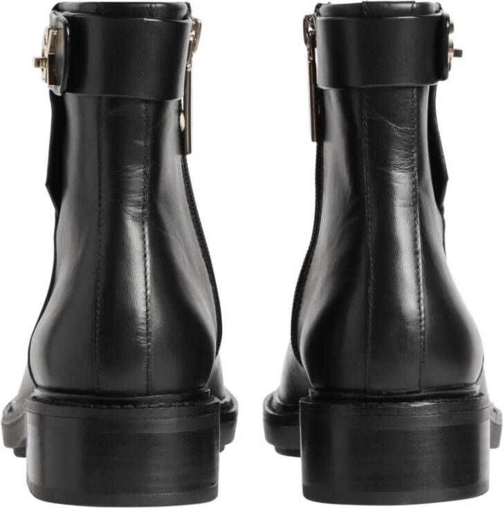Calvin Klein rubber sole ankle boot whw-lth Zwart Dames