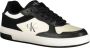 Calvin Klein Basket Cupsole Low Heren Sneakers Zwart Wit - Thumbnail 4