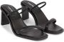 Calvin Klein Zwarte Leren Sandalen Minimalistisch Ontwerp - Thumbnail 5