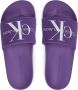 Calvin Klein Jeans Monogram Paarse Slippers Purple Dames - Thumbnail 10