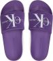 Calvin Klein Jeans Monogram Paarse Slippers Purple Dames - Thumbnail 5
