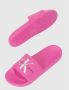 Calvin Klein Jeans Fuchsia Wit Monogram Slippers Pink Dames - Thumbnail 15